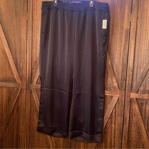 Old Navy Black Satin Pants; NWT; 2X